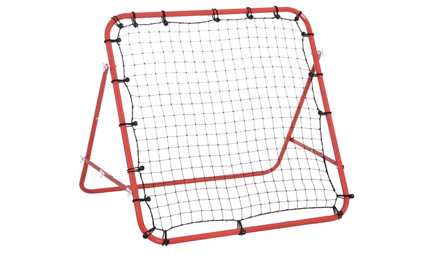 Image 2: Homcom Rebounder Net Practice Football Target Goal