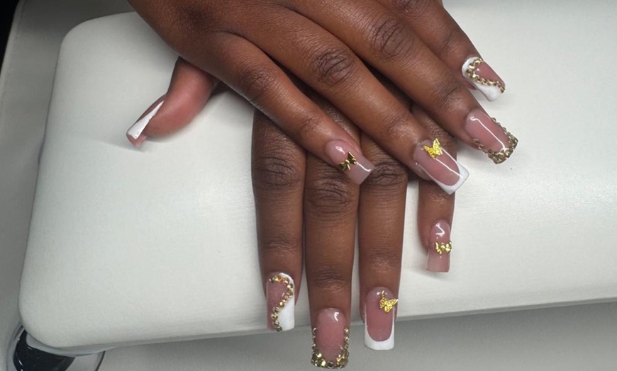 Image 3: Manicure, Gel X, Pedicure, Poly Gel Nails, Small Box/Knotless Braids
