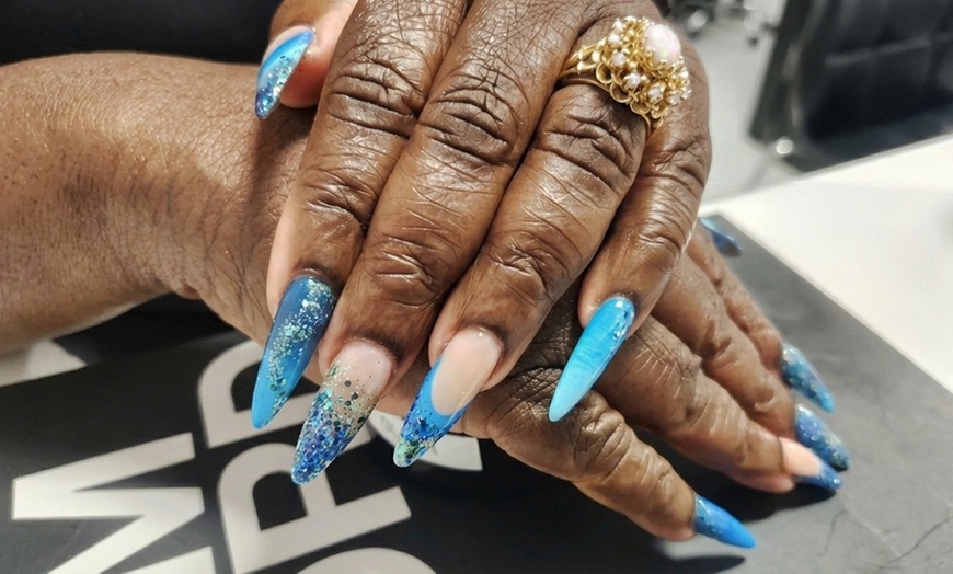 Image 6: Gel Mani-Pedi with Art and Lashes