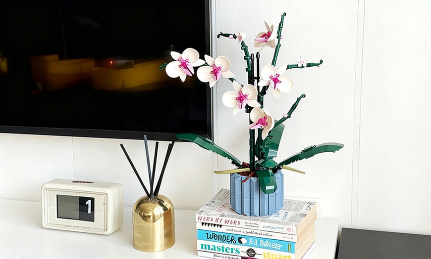 Image 1: Set di blocchi Bouquet ispirato ai Lego