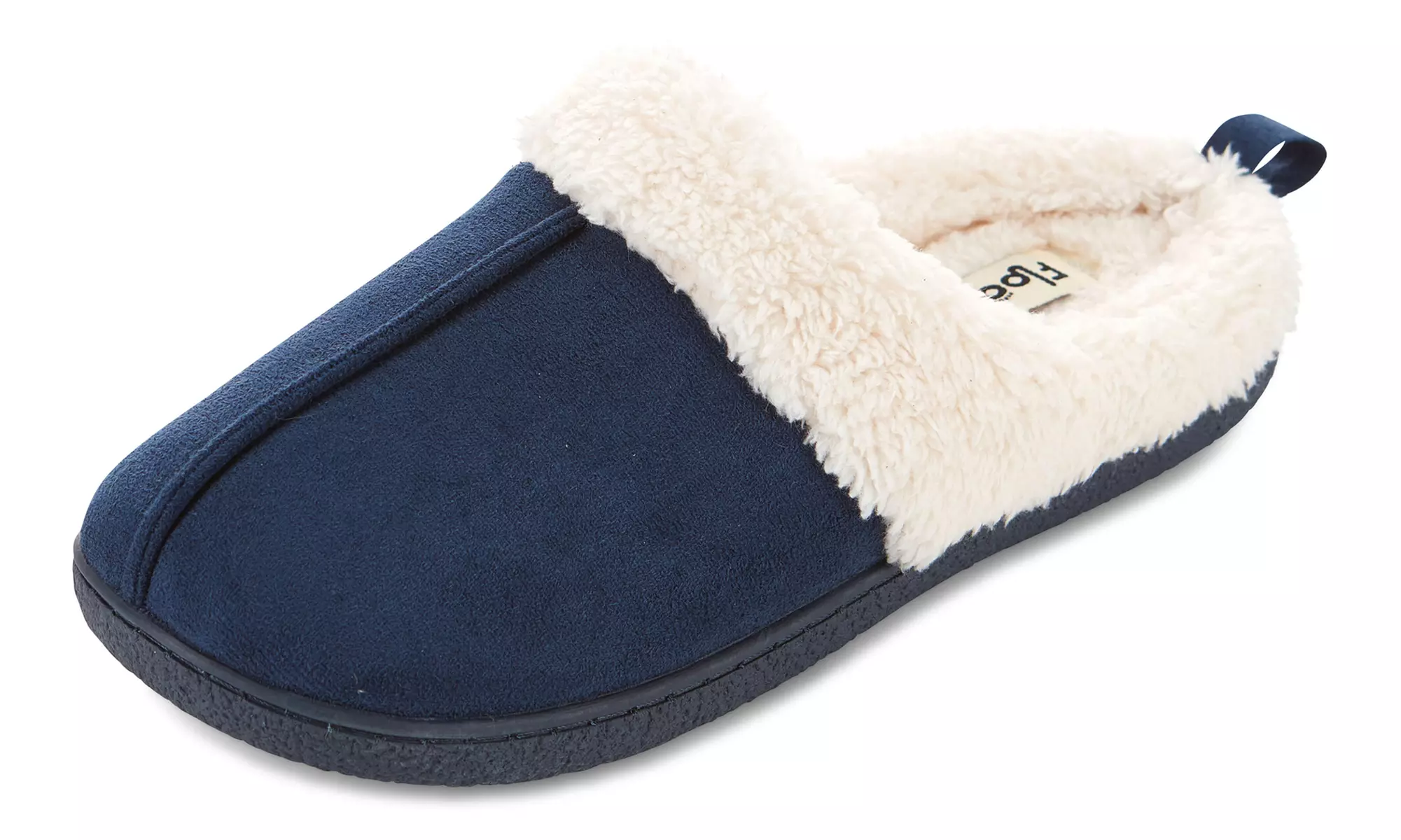 Floopi Women's Indoor Outdoor Fur Lined Clog Slippers with Memory Foam