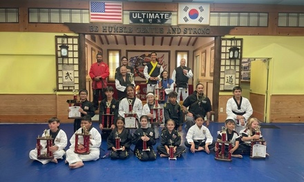 Five Martial Arts Classes for All Ages (3+) w/ FREE T-shirt & Trophy! - Ultimate Tae Kwon Do