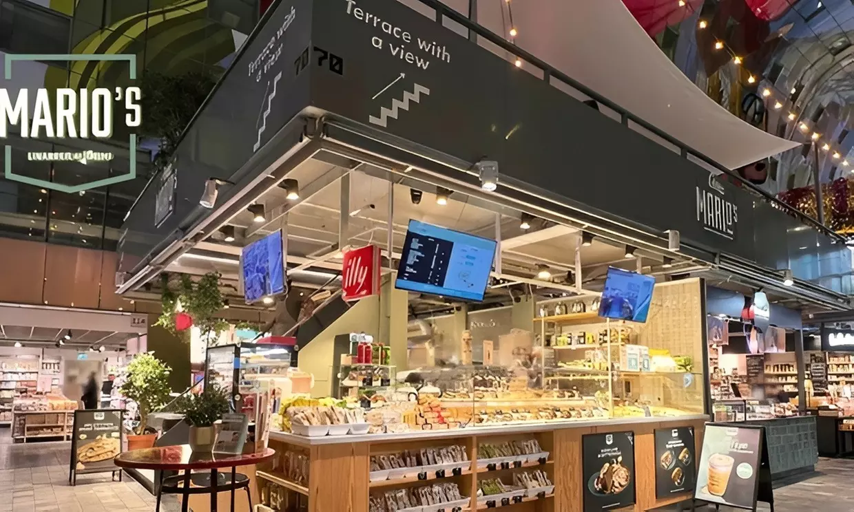 Uitgebreide Italiaanse proeverij in de Markthal voor 2 of 4 personen