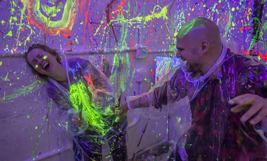 Image 1: Fun Filled with Admit Two, Three or Four : Splatter Paint Experience
