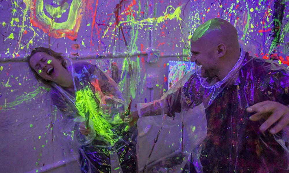 Fun Filled with Admit Two, Three or Four : Splatter Paint Experience