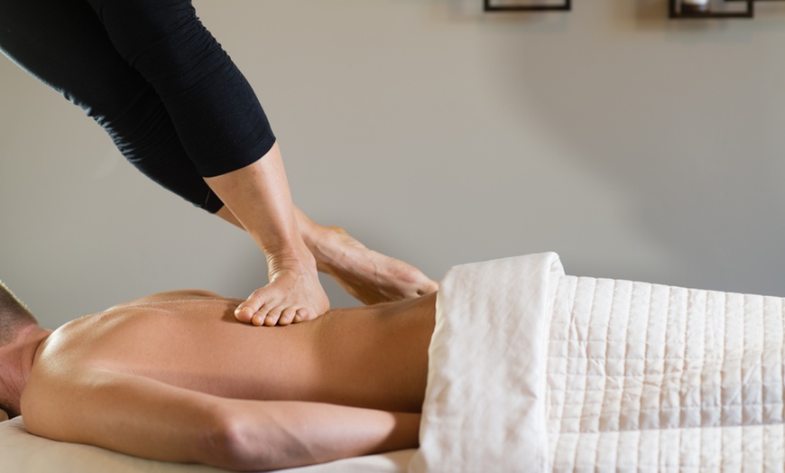 Image 1: Relax with 60, 75 or 90-Minute Full Body Ashiatsu Barefoot Massage