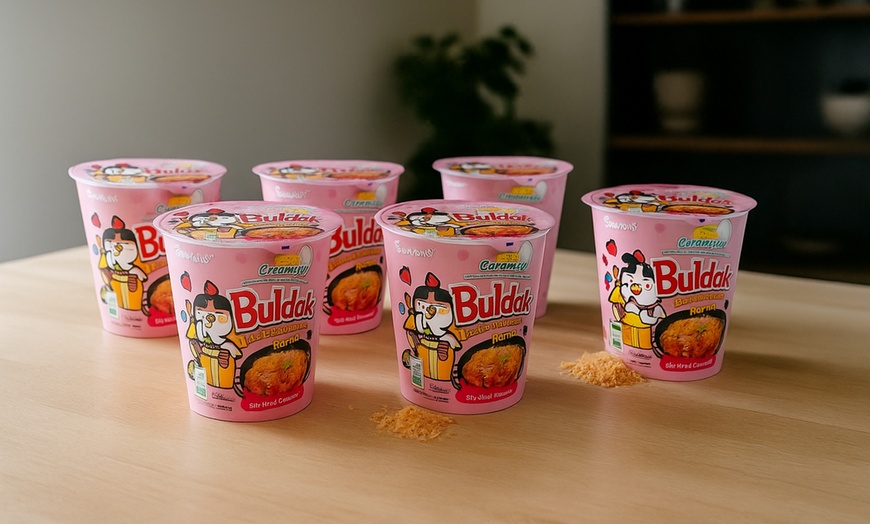 Image 1: 6 x 80g Samyang Buldak Spicy Ramen Hot Chicken 