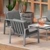 Image 1: Outsunny Four Seater Garden Furniture Set