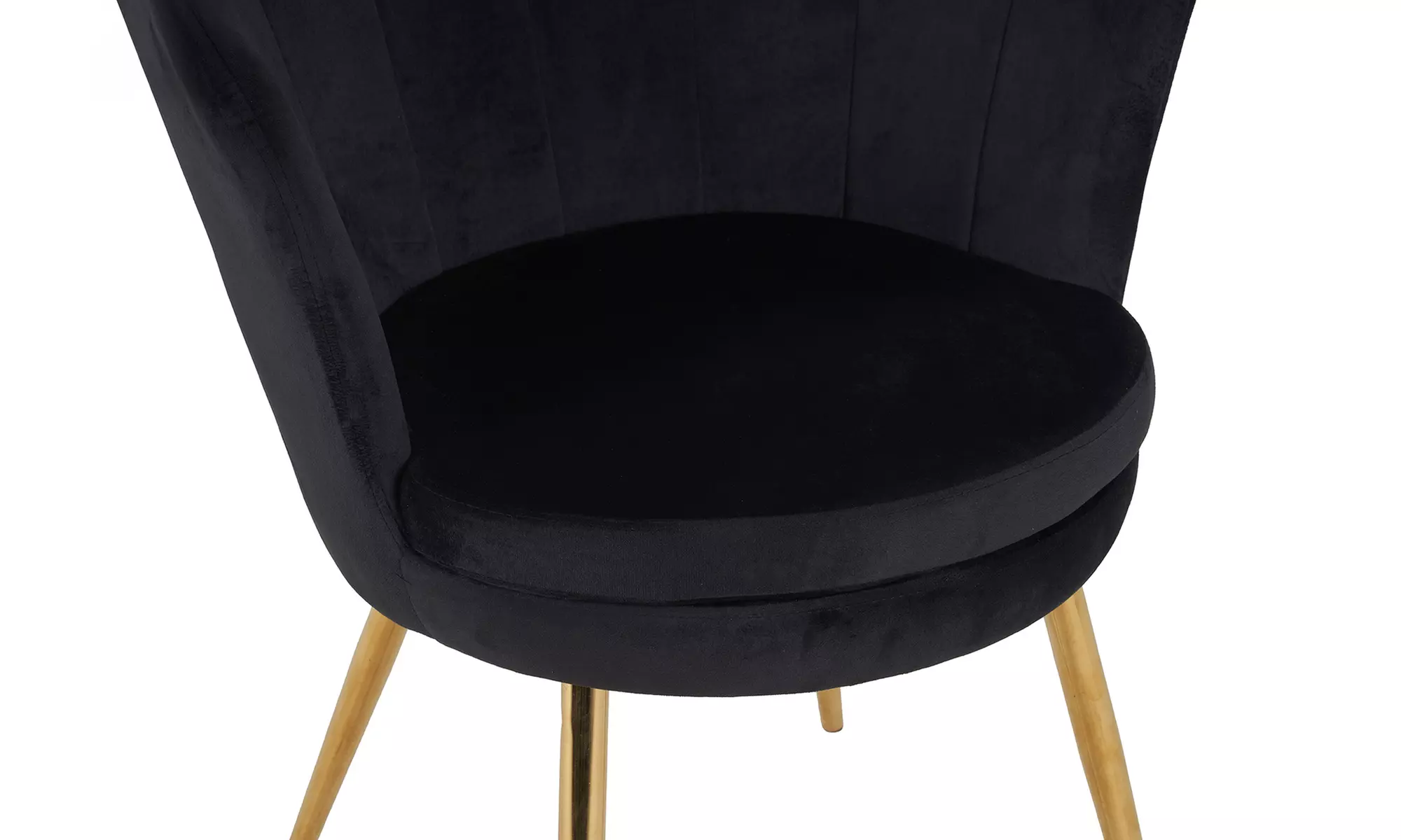 Poltroncina a conchiglia Maddina in velluto