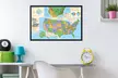 National Geographic Kids' Magnetic Dry Erase Map - Second Medium