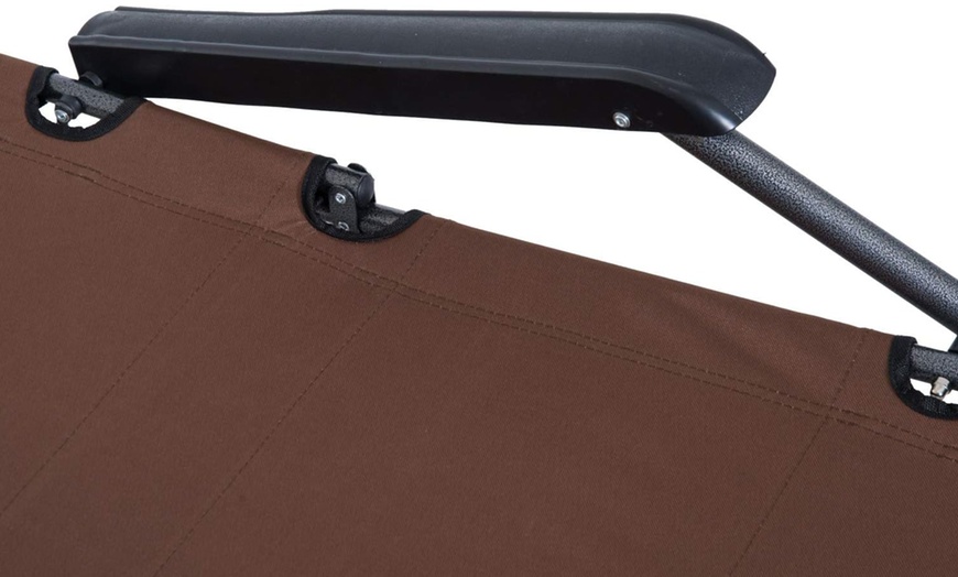 Image 8: Outsunny Two-in-One Foldable Lounger