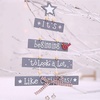 Image 4: Two or Four Christmas Tree Hanging Cards – Available in White and Grey