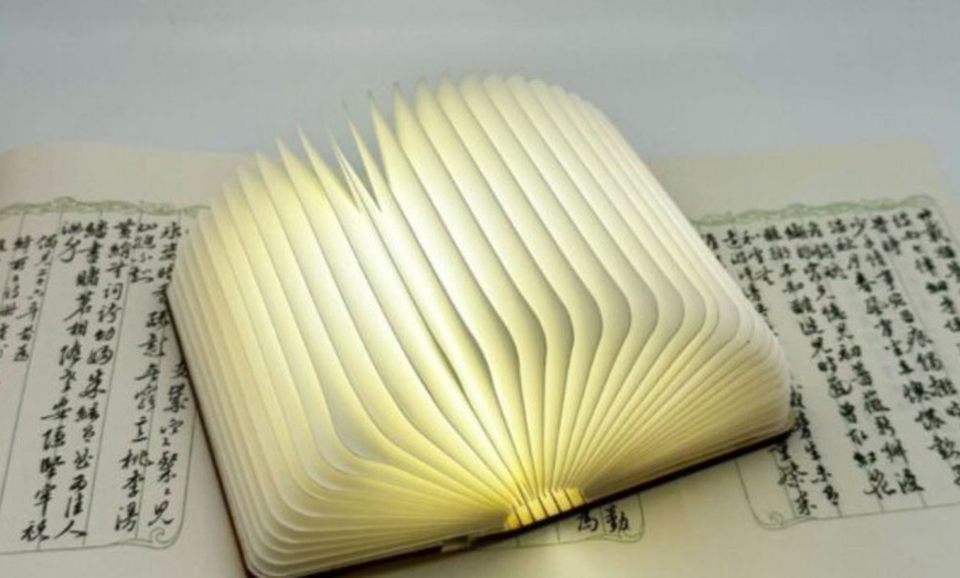 Image 6: Foldable Creative Flip Book Shaped Night Light