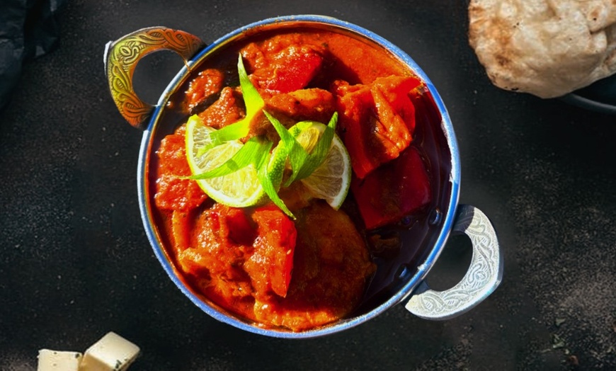 Image 22: Indian Dinner Feast with Wine and Dessert for 2, 4, or 6