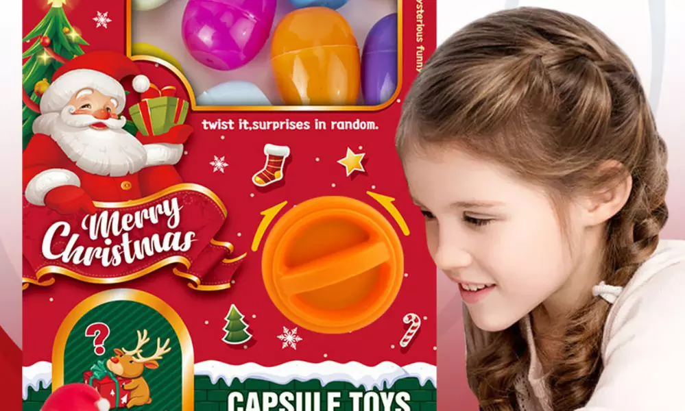 Christmas Twister Mini Blind Box, Includes Holiday Surprises