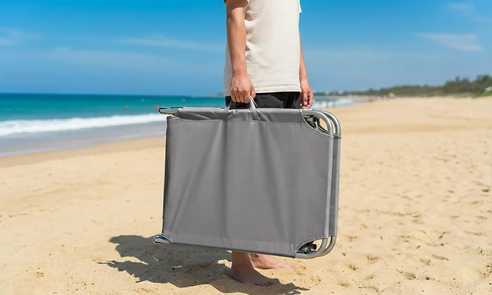 Lot de 2 chaises longues "Santa Fe" avec parasol