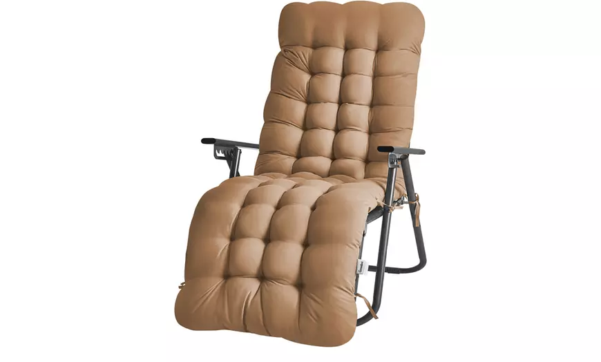 Image 5: Extra Padded Full Length Gravity Chair Cushion