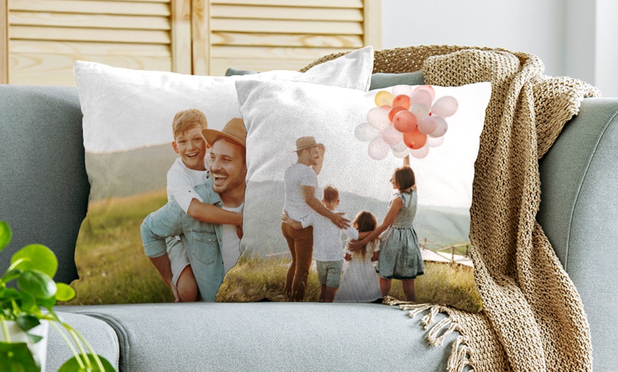 Image 3: Classic or Premium or Standard Personalised Photo Cushion 