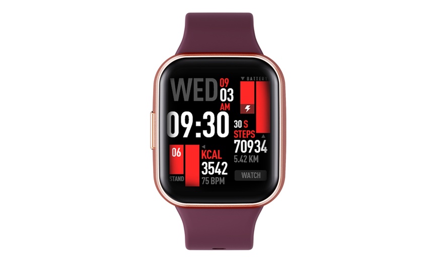 Image 13: Bluetooth 5.0 Smart Watch 1.6" TFT 2.5D Touch Screen BPM Temperature