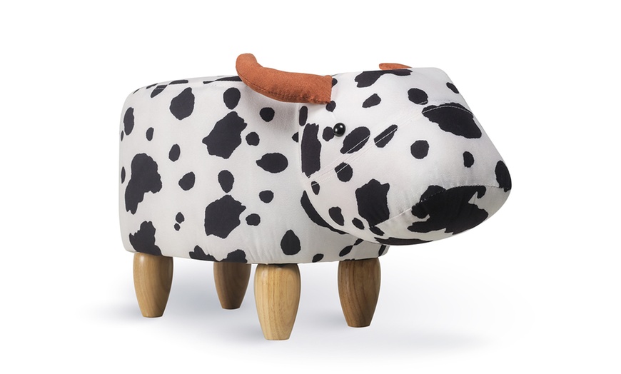 Image 5: Pouf forme animal en bois