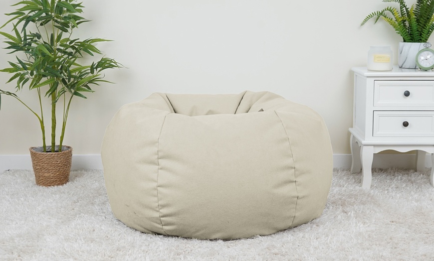 Image 5: Rucomfy Large Machine Washable Adults Beanbags with Filling