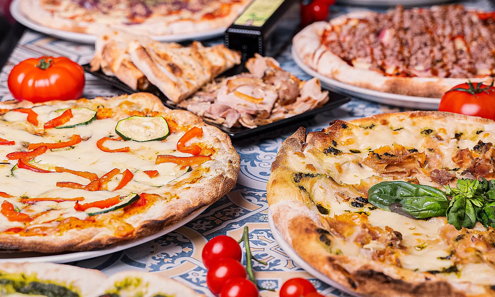 Menús para 2 o 3 personas con pizzas, pasta y más