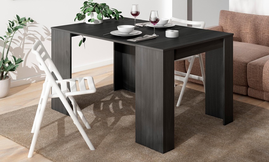 Image 12: Extendable Console Table for 6 people or up to 14 people