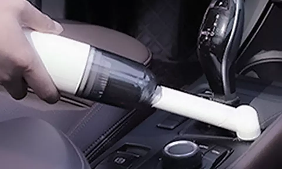 Tragbarer Mini-Akku-Staubsauger mit Filter und 3 Düsen