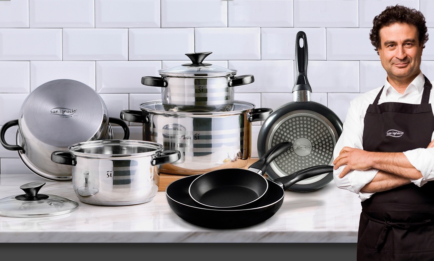 Image 1: Set de sartenes o batería de cocina de 8 piezas de San Ignacio
