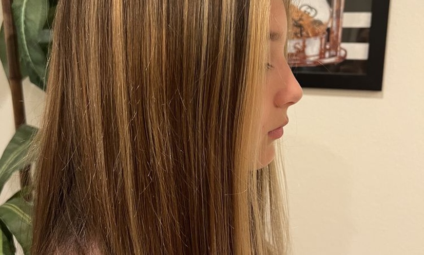 Image 3: Haircut, Wash, Highlights, Hair Color  Blow Dry, Style & More