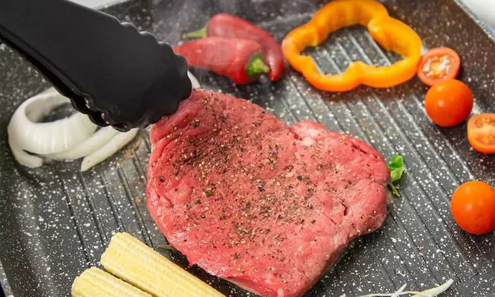 Sartén grill de 28 cm con revestimiento de mármol, de Royalty Line