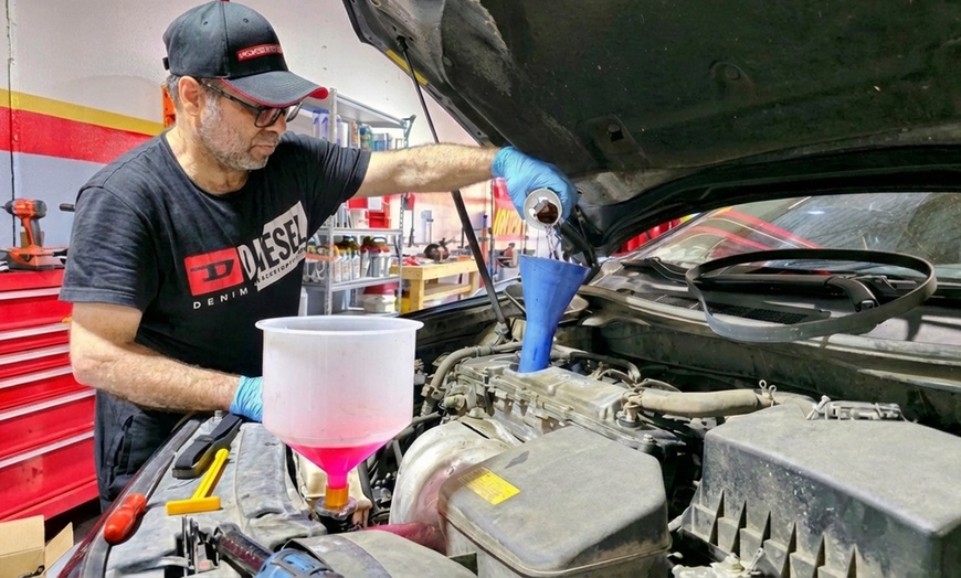 Image 2: Synthetic/Full Synthetic Oil Change + Vehicle Check & Brake Inspection