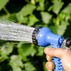 Image 1: Up to 100ft Expandable Garden Hose Pipe with Seven-Function Spray Gun