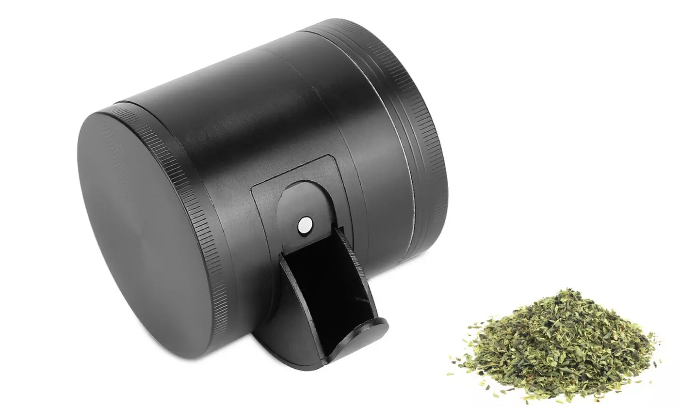 iMounTEK 4-Piece Herb Spice Tobacco Grinder with Window & Scraper