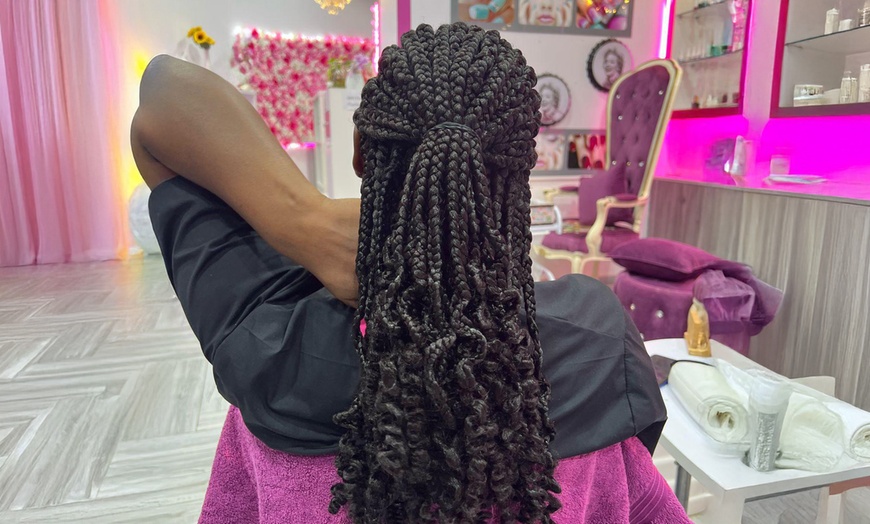 Image 2: Big, Medium or Small Braids with Hair Wash and Blow Dry