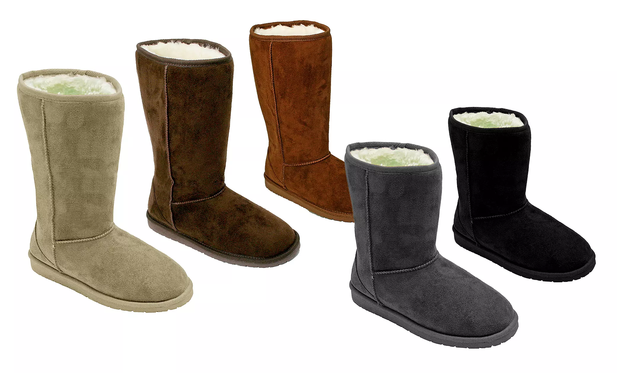 DAWGS Women's 9" or 13" Microfiber SheepDawgs Boots in Black, Chestnut, Chocolate, Gray, or Natural - Primary Image
