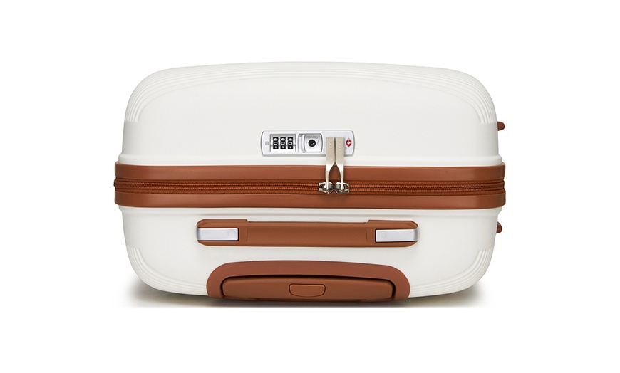 Image 4: Kono 6-Piece PP Hardshell TSA Lock Suitcase Set
