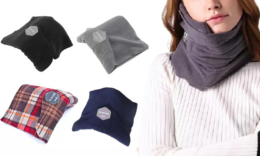 Image 1: Neck Support Travel Pillow