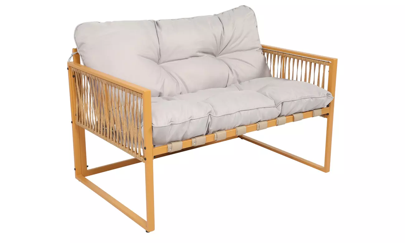 Salon de jardin Kocoon 4, 5 ou 8 places effet rotin, modèle "Forli"