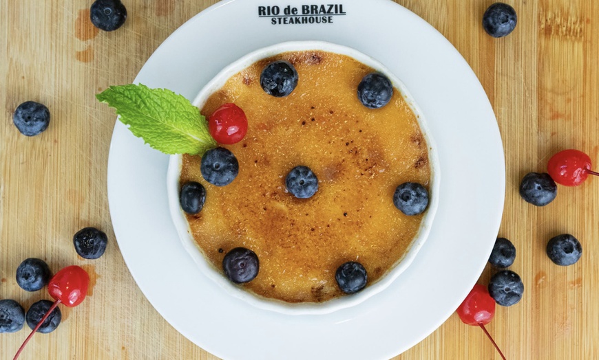 Image 10: All-You-Can-Eat Rodizio Dinner with Wine for 2 or 4 at Rio de Brazil Steakhouse Up to 28% Off