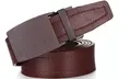 Mio Marino Men's Casual Stitched Leather Ratchet Belt w/ LINXX Buckle Design - Second Medium