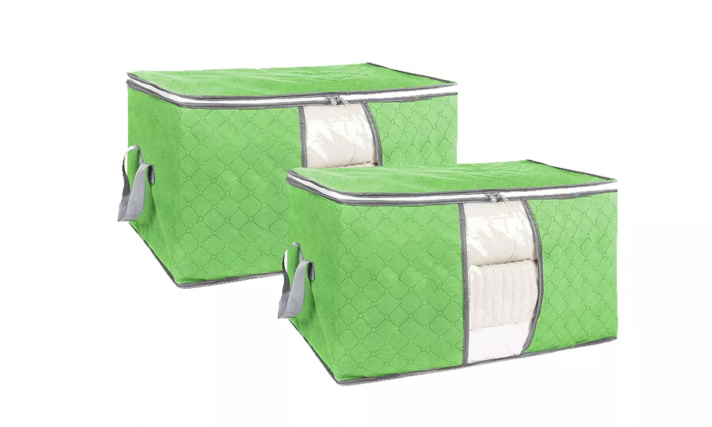 Non-Woven Clothes Storage Under-Bed Bins Foldable Closet Organizer Containers