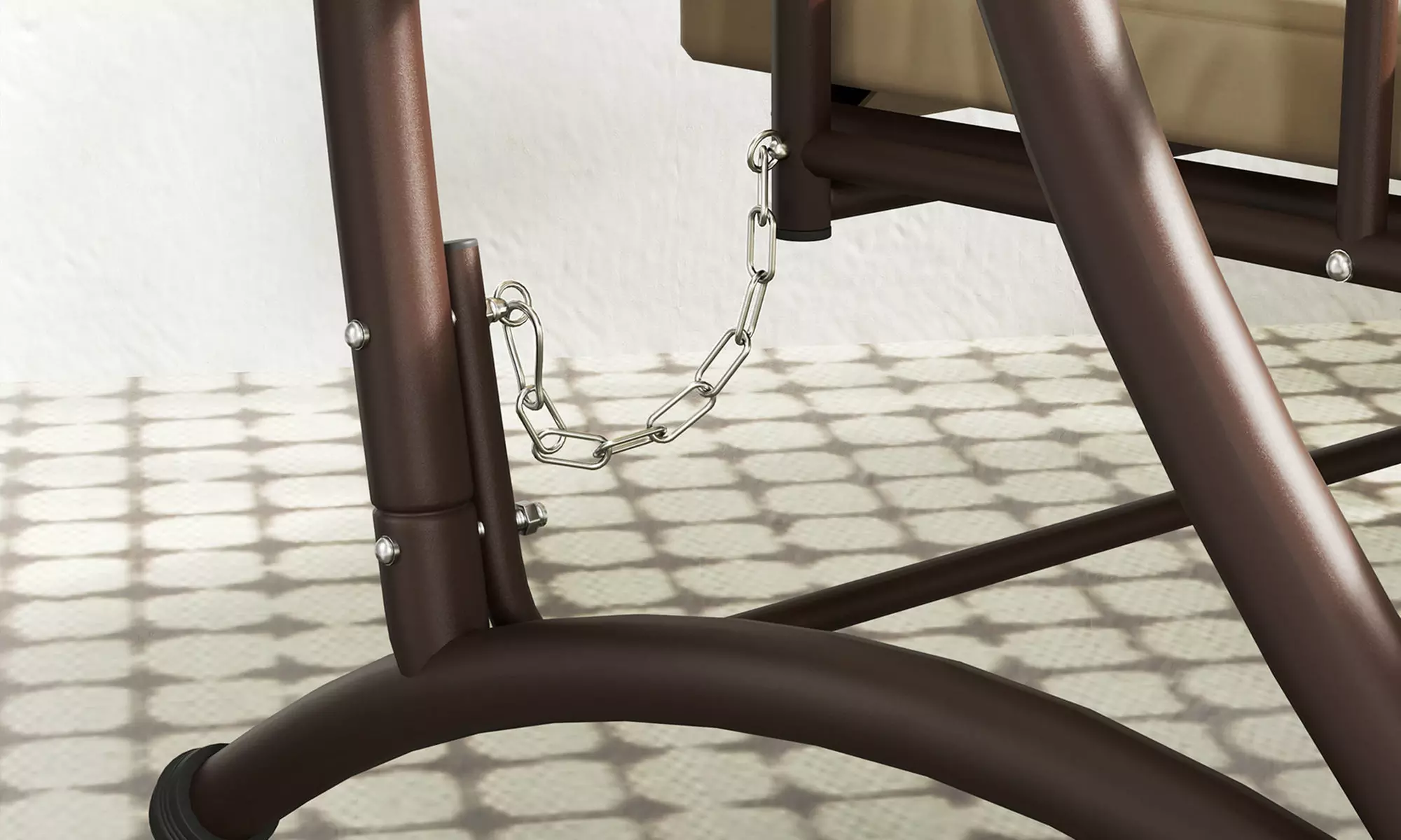 Outsunny 3 Seater Garden Swing Seat Bed