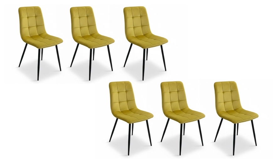 Image 2: Set 6 sedie Andromeda imbottite