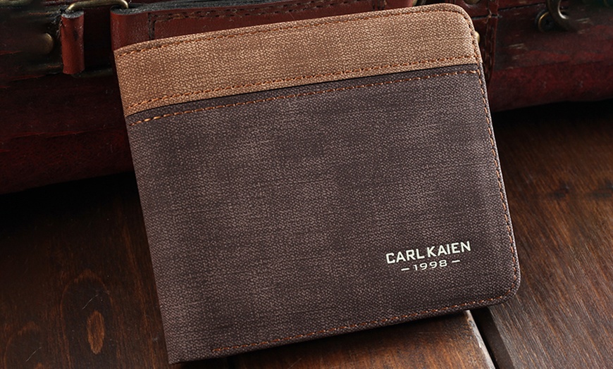 Image 3: Retro Canvas Wallet