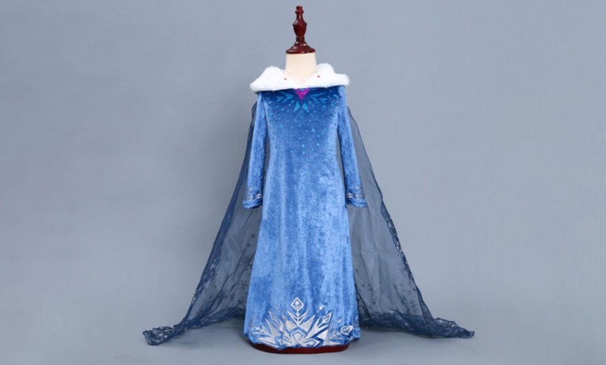 Image 2: Kids' Snow Princess Dress and Cape Set