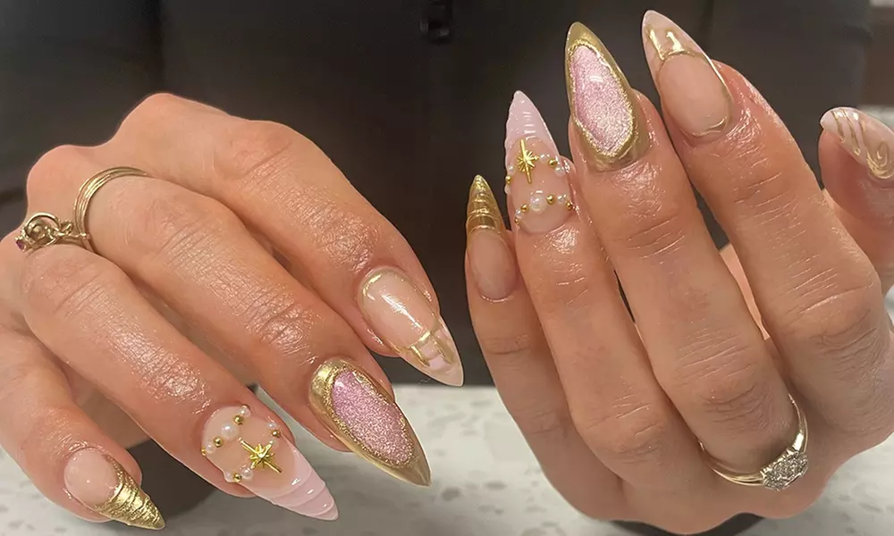 Style Up: Citrus/Rose Pedi Regular/Gel Polish or Gel Toes Solid Color