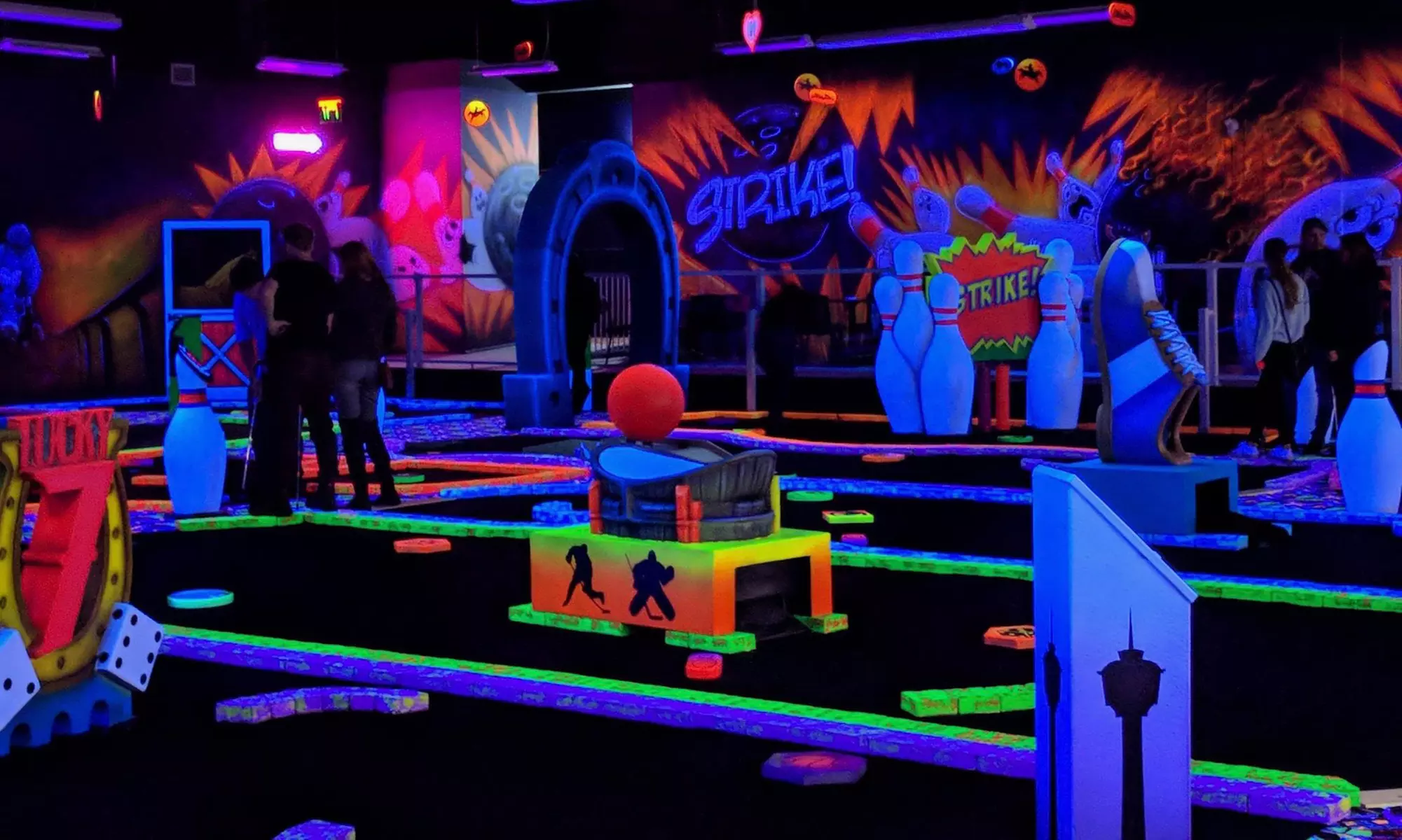 Glow Mini Golf for Two or Four at Century Sports (Up to 57% Off) - Primary Image