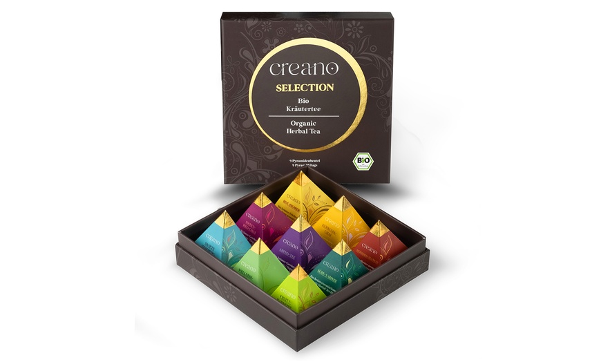 Image 2: Creano Geschenk-Box „Kräuter-Gewürz-Tee“ Pyramiden (bis zu 1,17€/Stk.)