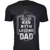 The Man The Myth The Legend Dad Badge - Black